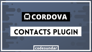 cordova-contacts-plugin-tutorial